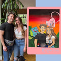 Custom Couple Portrait with Your Favorite Characters Hand Painted Pokemon Disney Style Anniversary Gift Personalized Canvas Painting